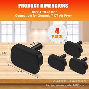 Square Air Fryer accessories Fryer iron piece silicone corner protector fit GAF838 GAF686 GAF798