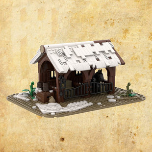 419 Particle Number/Set Moc-96457 Medieval Stable Shape 419 Particle Number (Christmas