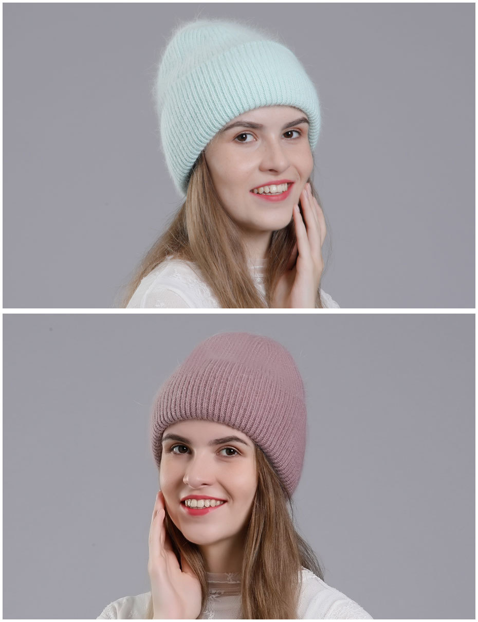 Women's Basic Solid Color Eaveless Wool Cap display picture 2