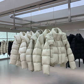 冬季新款韩版白鸭绒羽绒服女款高端女面包服品牌折扣女装批发货源