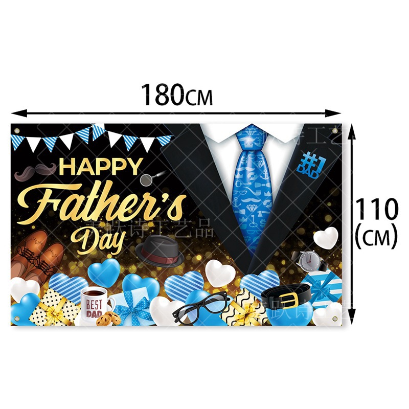 Nuevos productos del día del padre fiesta decoración tela de fondo fiesta de cumpleaños del padre decoración de fondo banner diseño festivo
