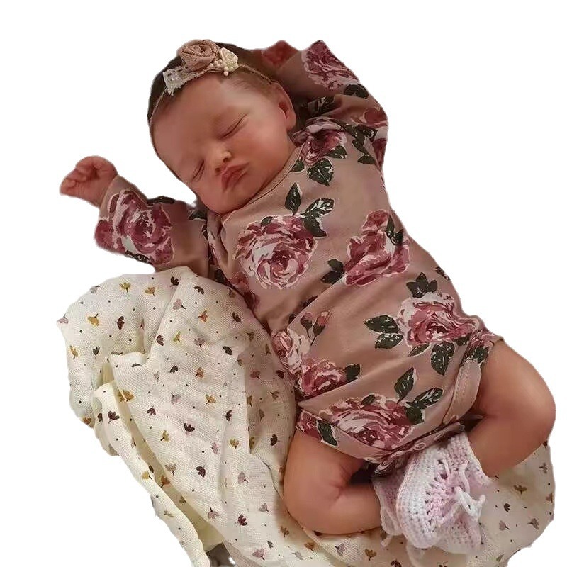 49cm simulación bebé renacido muñeca Rosalie transfronteriza e-commerce suministro entrega de una sola pieza