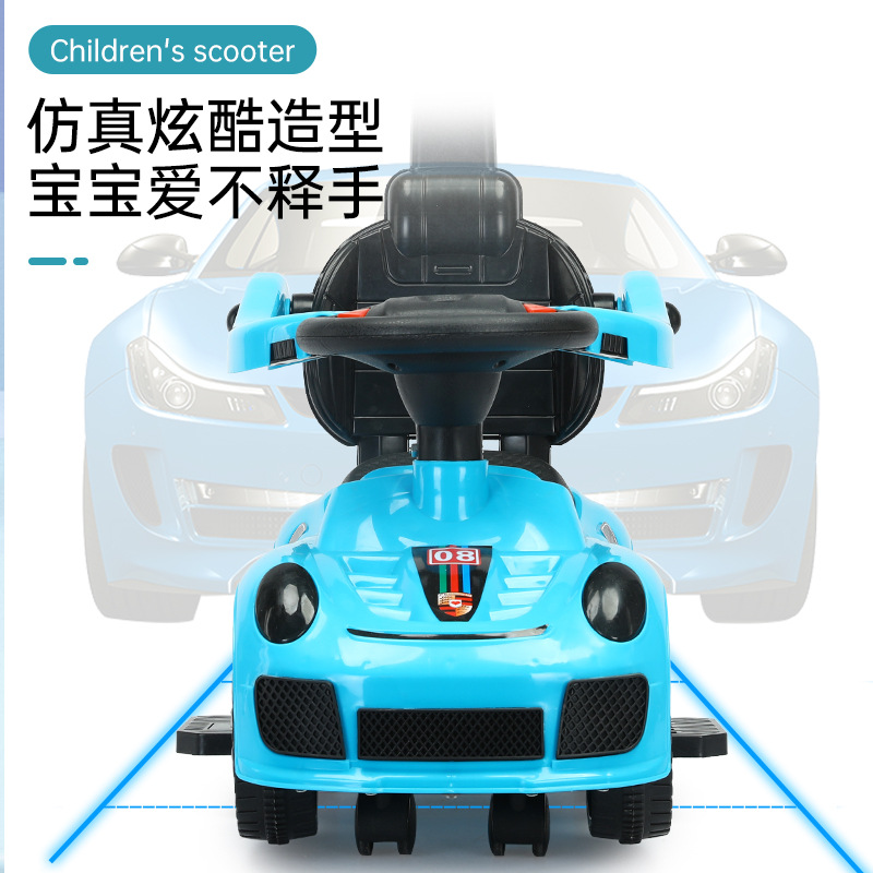 Bebé de 1 a 3 años, auto de deslizamiento anti-vuelco, auto de deslizamiento, auto de juguete para personas