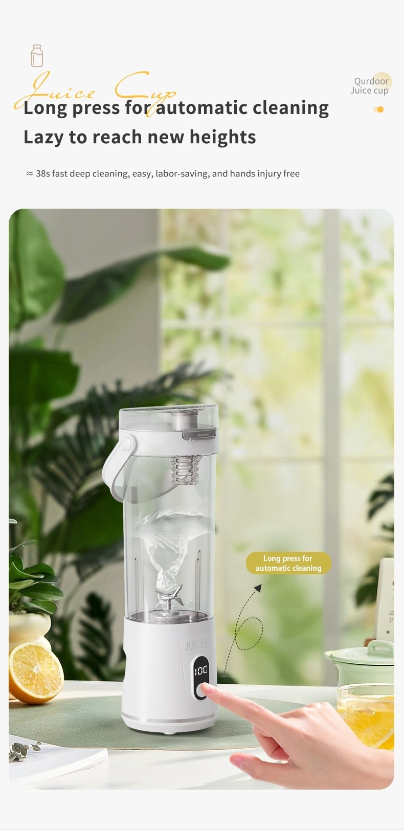 Factory Multifunctional Juicer Home Fruit Juice Machine Wireless Small Mini Electric Portable Juice Extractor