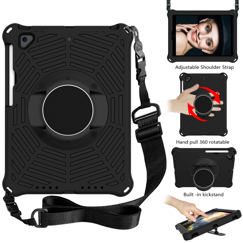 360-Degree Rotating Eva Anti-Fall Tablet Protective Case Suitable for iPad Air 2 9.7inch Shoulder Strap Protective Case 360-Degree Rotating Eva Anti-Fall Tablet Protective Case Suitable for iPad Air 2 9.7inch Shoulder Strap Protective Case