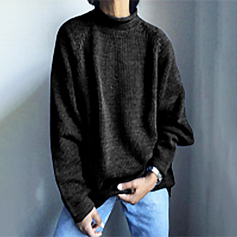 Suéter de punto fino de longitud media para mujer, estilo europeo y americano, color sólido, holgado e informal, novedades de primavera