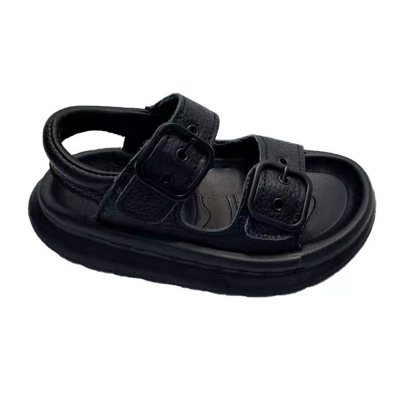Sandalias para niños 2025 nuevos zapatos de playa con punta abierta para niños de verano moda retro hebilla de cinturón zapatos casuales para niñas marea image 6