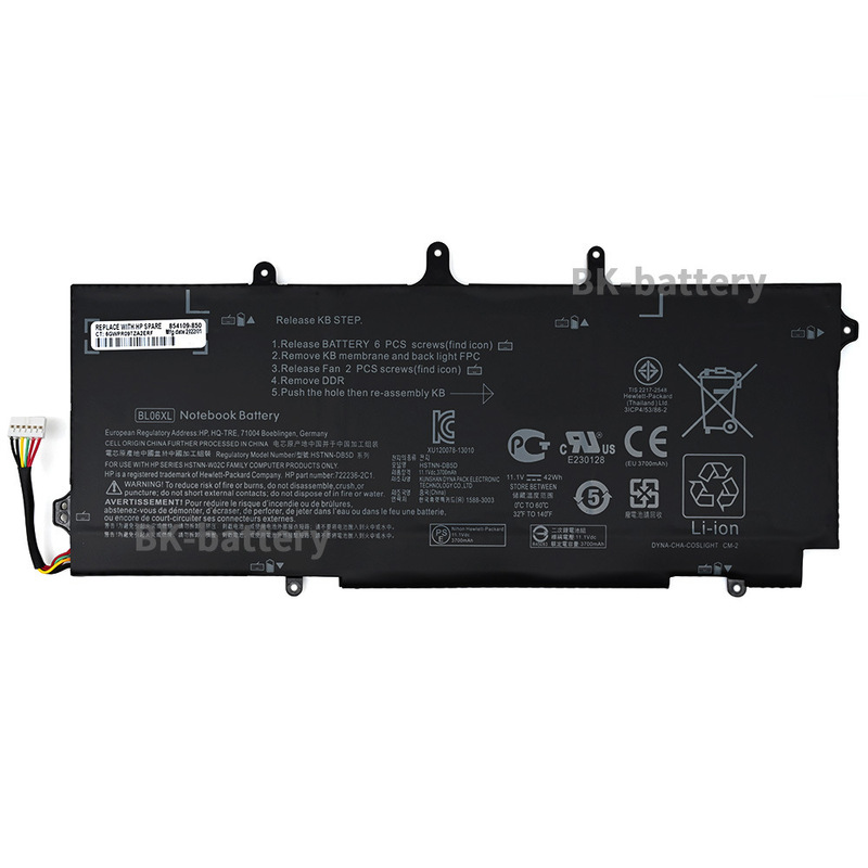 For HP HP Elitebook Folio 1040 G0 G1 BL06XL DB5D Laptop Battery For HP HP Elitebook Folio 1040 G0 G1 BL06XL DB5D Laptop Battery