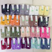 韩国进口袜子ksox春夏糖果色女袜中筒袜