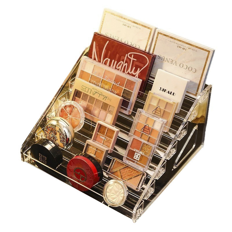 Hui Si 化粧品収納ラックデスクトップ収納ボックス口紅アイシャドウパレットメイクアップドレッシングテーブル棚美容ディスプレイスタンド|undefined