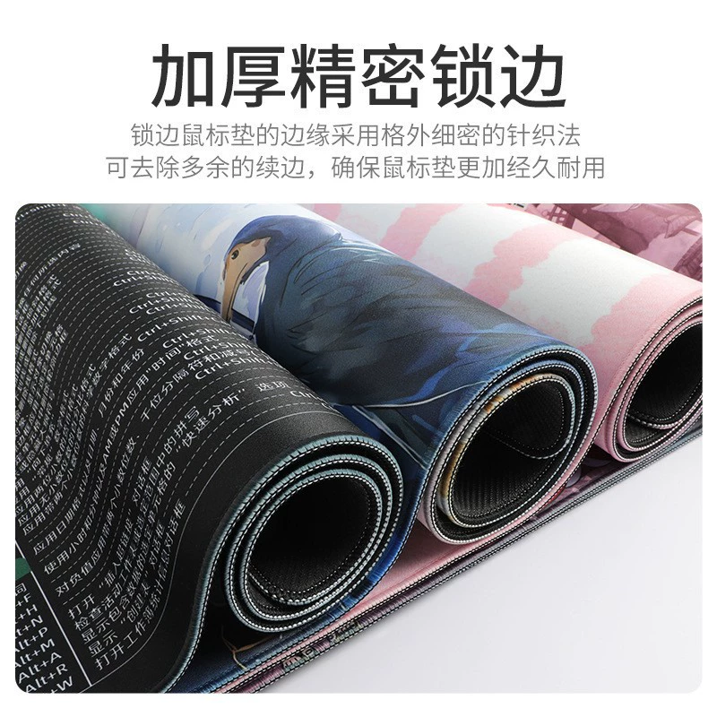 Mouse cushion custom pattern size Super large game Creative advertising map DIY thickened lock edge keyboard cushion