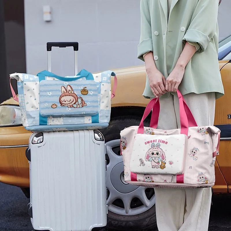 折りたたみ式大容量トラベルバッグ、女性用手荷物、短距離子供用トロリー、高価値マタニティ収納バッグ|undefined