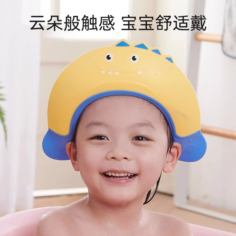 Beptides artefacto de lavado de cabello para bebés gorro de retención de agua para niños lavado de cabello para bebés protección impermeable para los oídos gorro de baño para niños