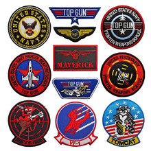VX-31壮志凌云刺绣魔术贴 美国陆军徽章战术士气布贴补丁飞机臂章