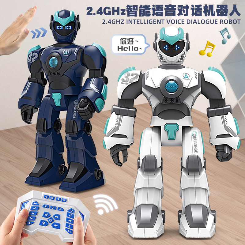 Cross-border remote control robot model 2.4g Rechargeable gesture sensing intelligent voice interactive children's electric toy Cross-border remote control robot model 2.4g Rechargeable gesture sensing intelligent voice interactive children's electric toy