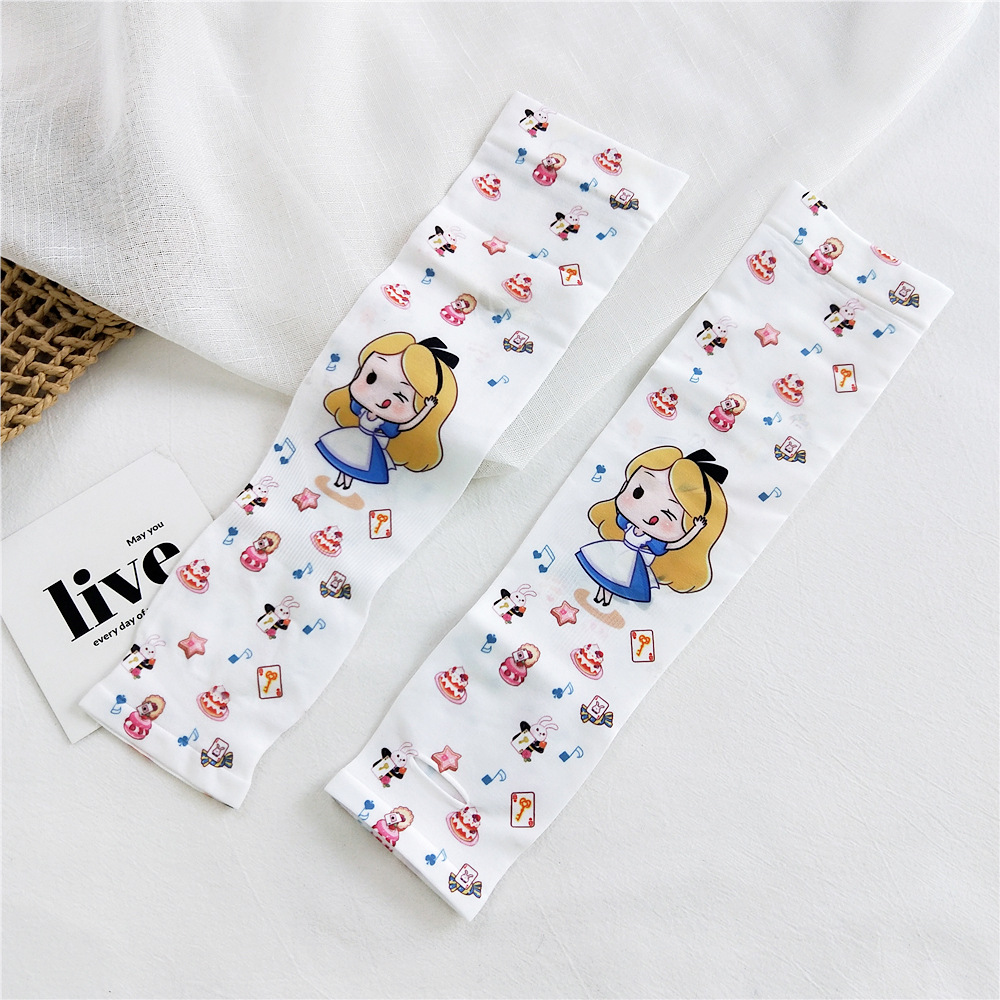 Cartoon Character Ice Silk Sunscreen Sleeves display picture 23