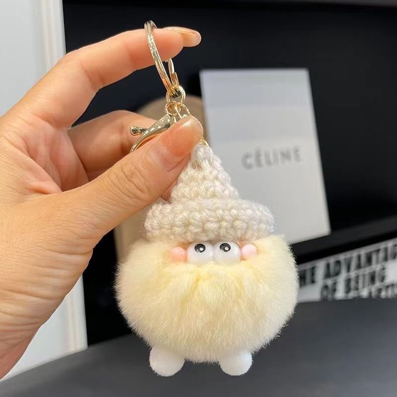 Imitación coreana de pelo de pimples, feos y lindos frijoles, colgantes de peluche, muñecas de dibujos animados, bolsos colgantes, bolsos colgantes, llaveros