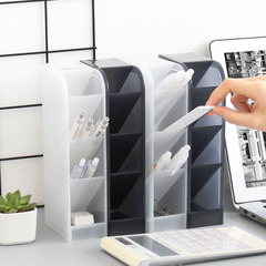 Desk storage box storage rack inclined matte simple pen holder stationery organizer box lipstick cosmetics storage box