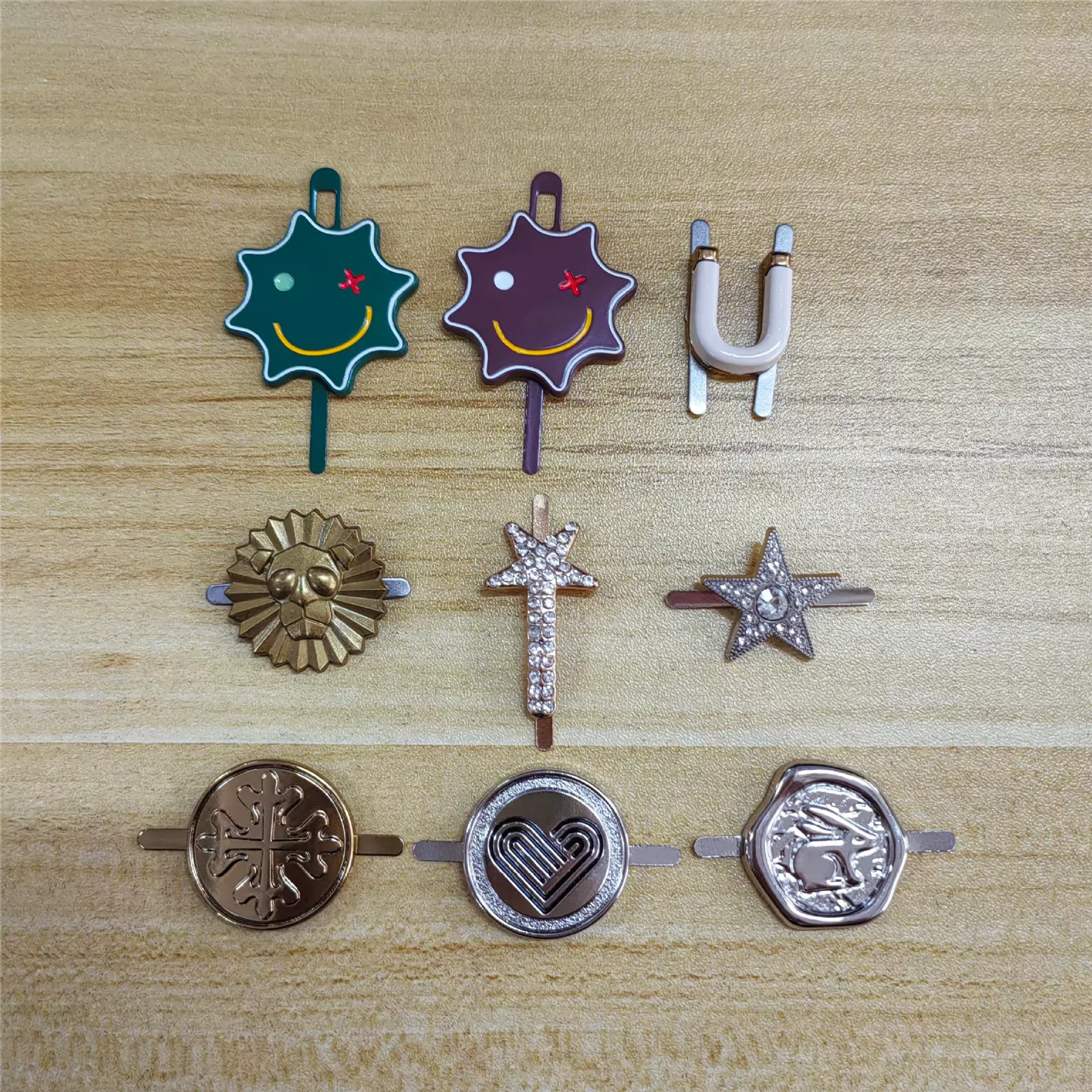 Пятно винтажный сплав аксессуары снежинки украшения монеты сумка пуговица голова человека DIY ювелирные аксессуары пряжка