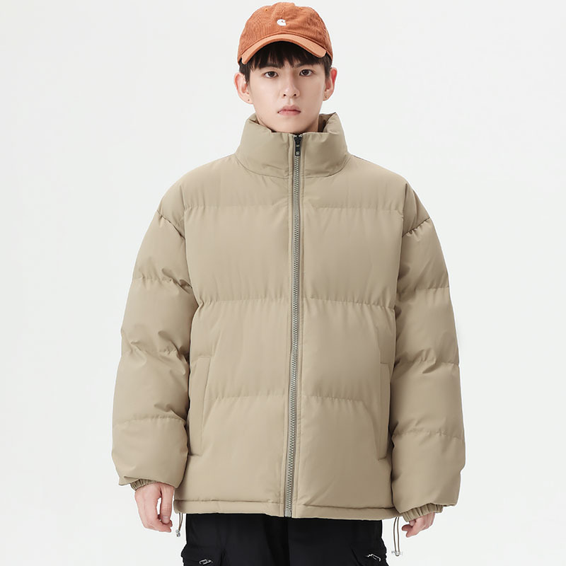 Invierno de collar de algodón chaqueta de comercio exterior hombre y mujer nueva pareja chaqueta de pan caliente chaqueta de algodón de plumón grueso