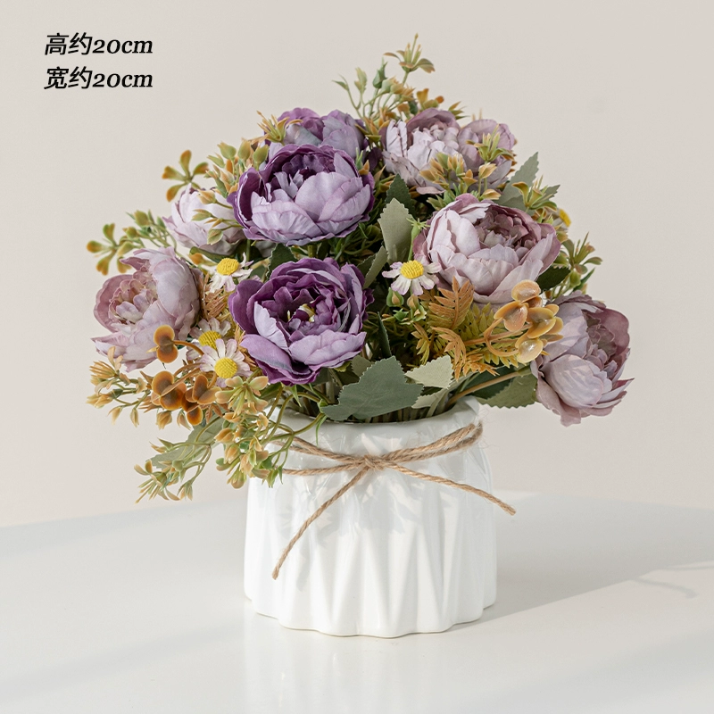 Nordic simulation flower decorative flower decorative flower room fake flowers fake flower plastic flower dining table flower bionic bionic flower bleaching flowers