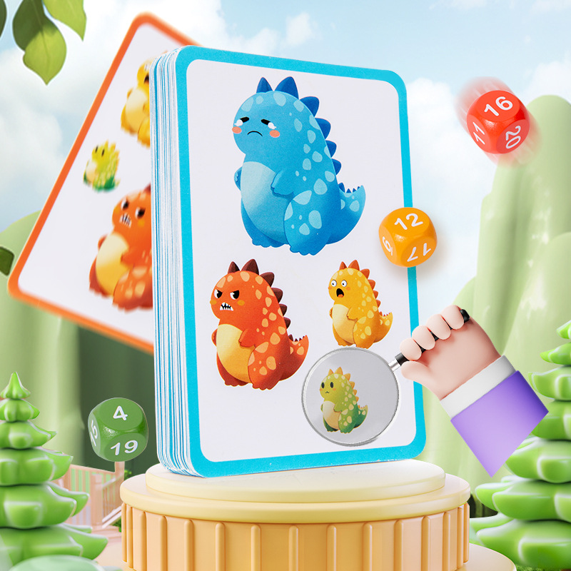 Juego de diversión de dinosaurios para niños transfronterizos Juego de mesa de batalla interactivo entre padres e hijos Educación temprana Entrenamiento de reacción Juguetes educativos image 5