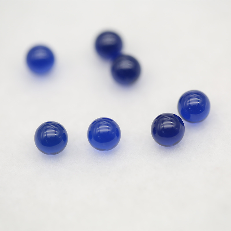 113 # Synthetic Spinel Sapphire Round Beads Loose Stones in Stock Wholesale Uniform Color and Size Crystal Clear