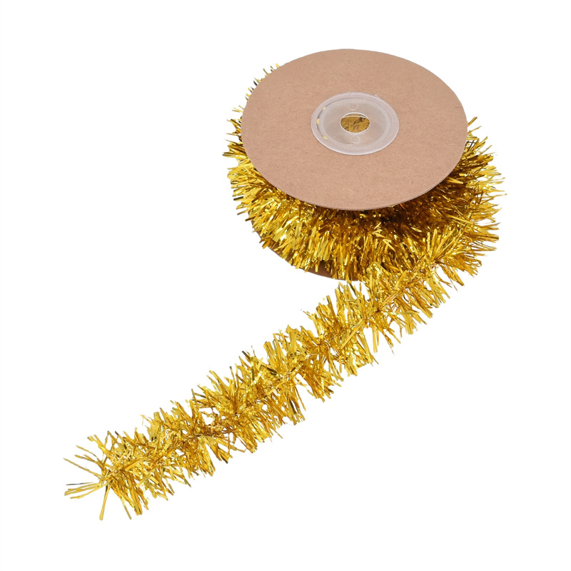 Navidad clásica decoración de árbol de Navidad colgante cinta de lana fiesta de cumpleaños escena de boda tira tira