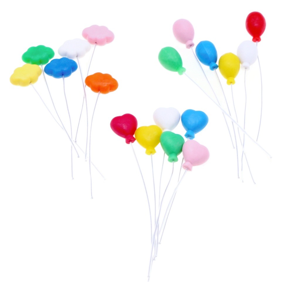 Casa de muñecas mini colorido globo micro paisaje escena foto accesorios decoración pastel fiesta decoración del coche accesorios