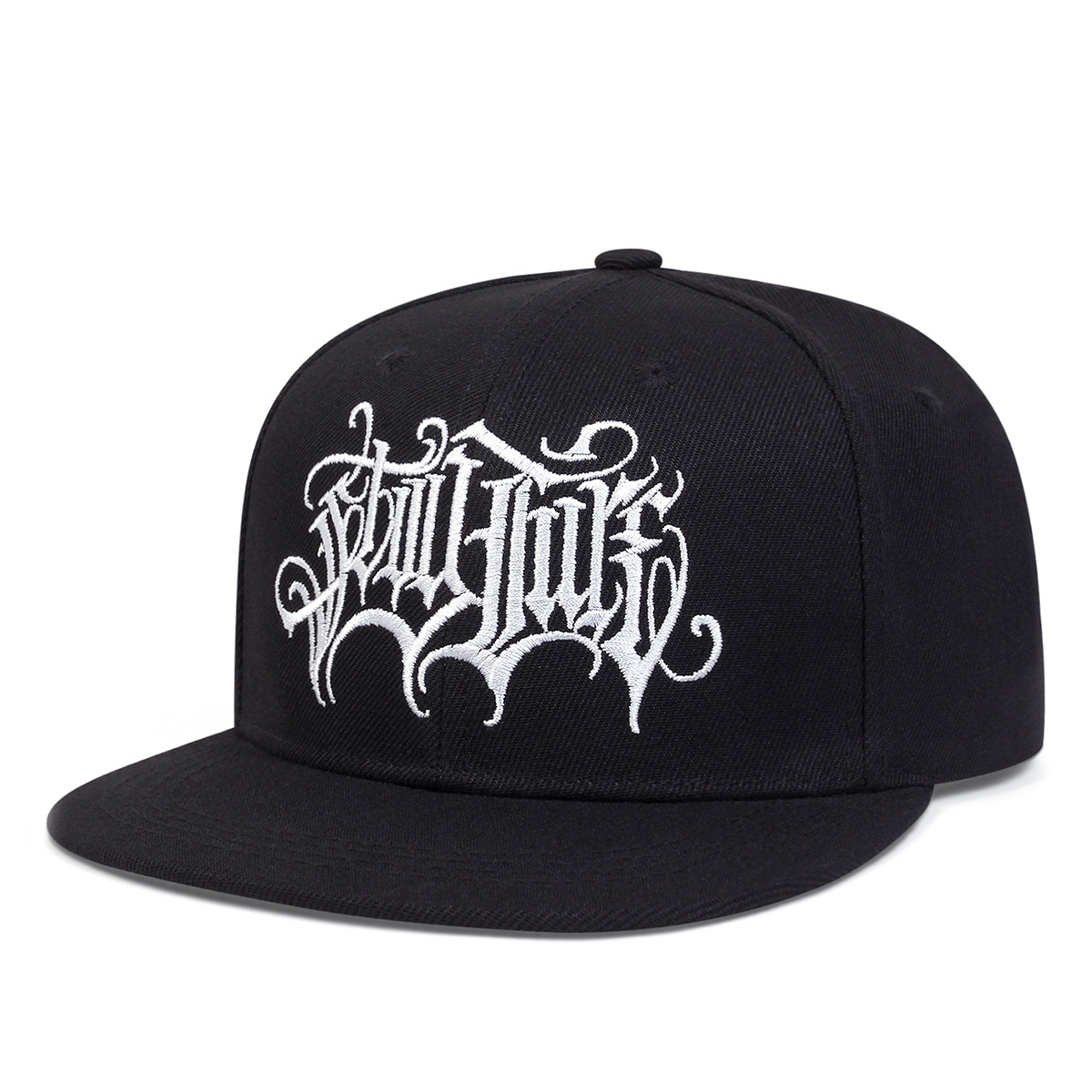 Casquette de danse urbaine pour homme, style hip-hop camouflage transfrontalier européen et américain CAYLER, visière plate, broderie logo serpent._voghion.com