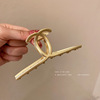 Metal fashionable hairgrip, advanced crab pin, shark, hair accessory, South Korea, high-quality style, wholesale