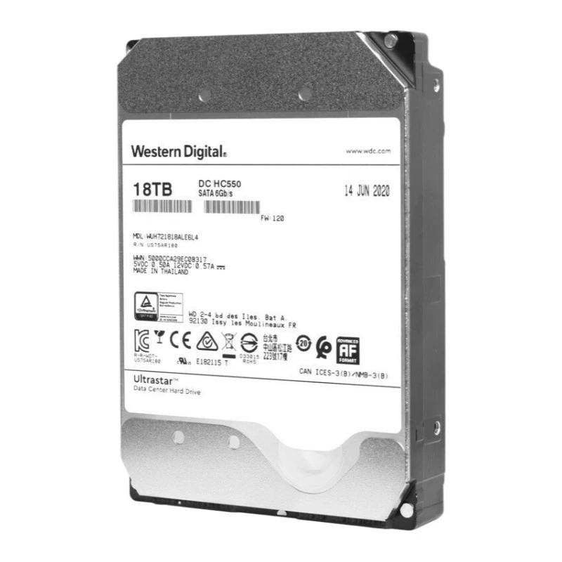 HC550 WUH721818ALE6L4 18T 7.2K SATA3 гелиевый жесткий диск