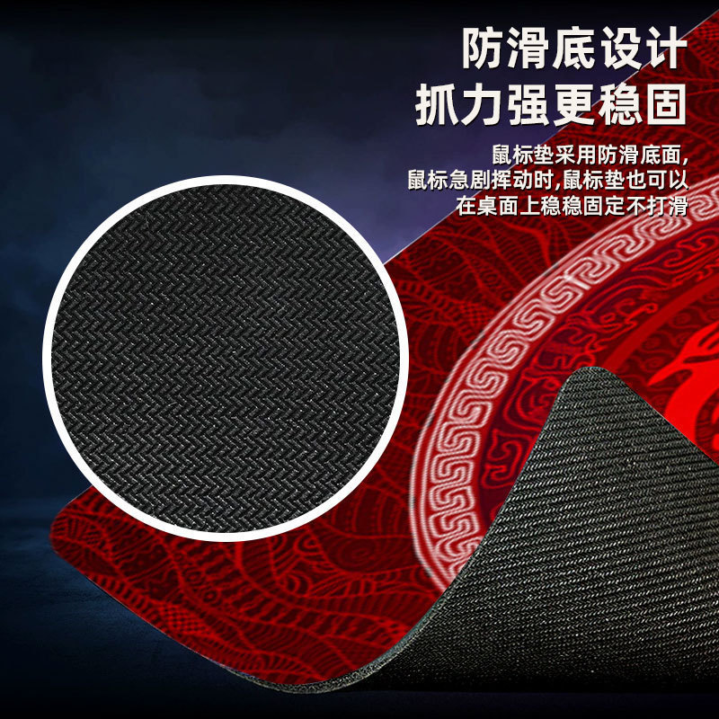 Guochao Esports Tiger Mouse Pad Chicken CSGO コンピュータノートブックキーボードゲームパッド男性 FPS デスクパッドドロップシッピング|undefined