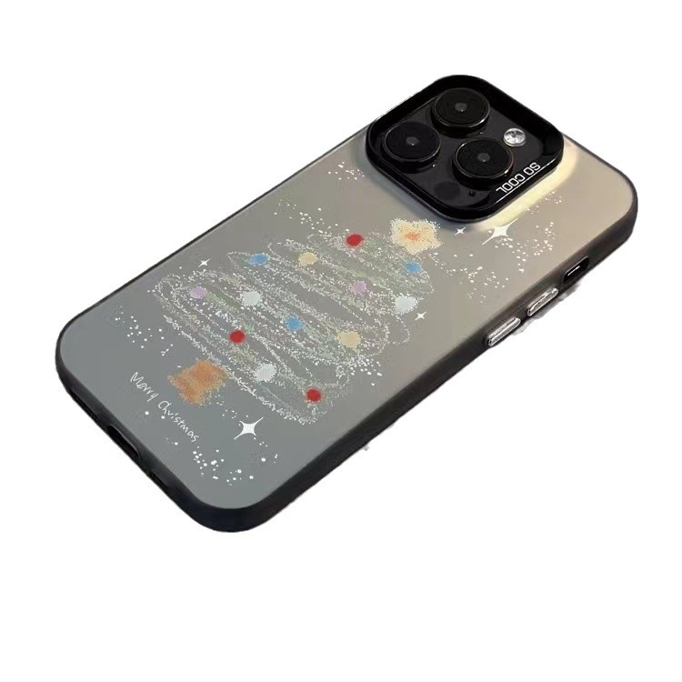 Matte Phone Case With Light Star Design For Apple Iphone Series_voghion.com