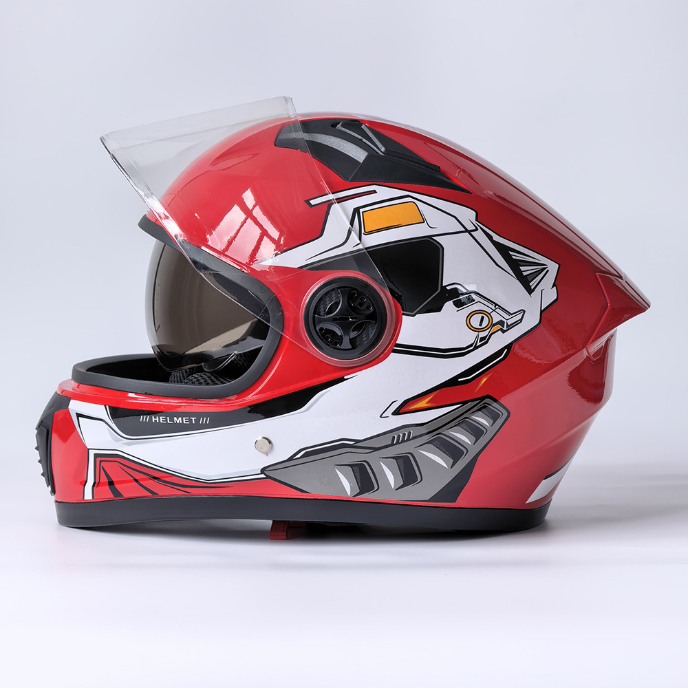 Motorcycle helmet, electric vehicle helmet, riding safety helmet, unisex, dual-lens full-face helmet 108
