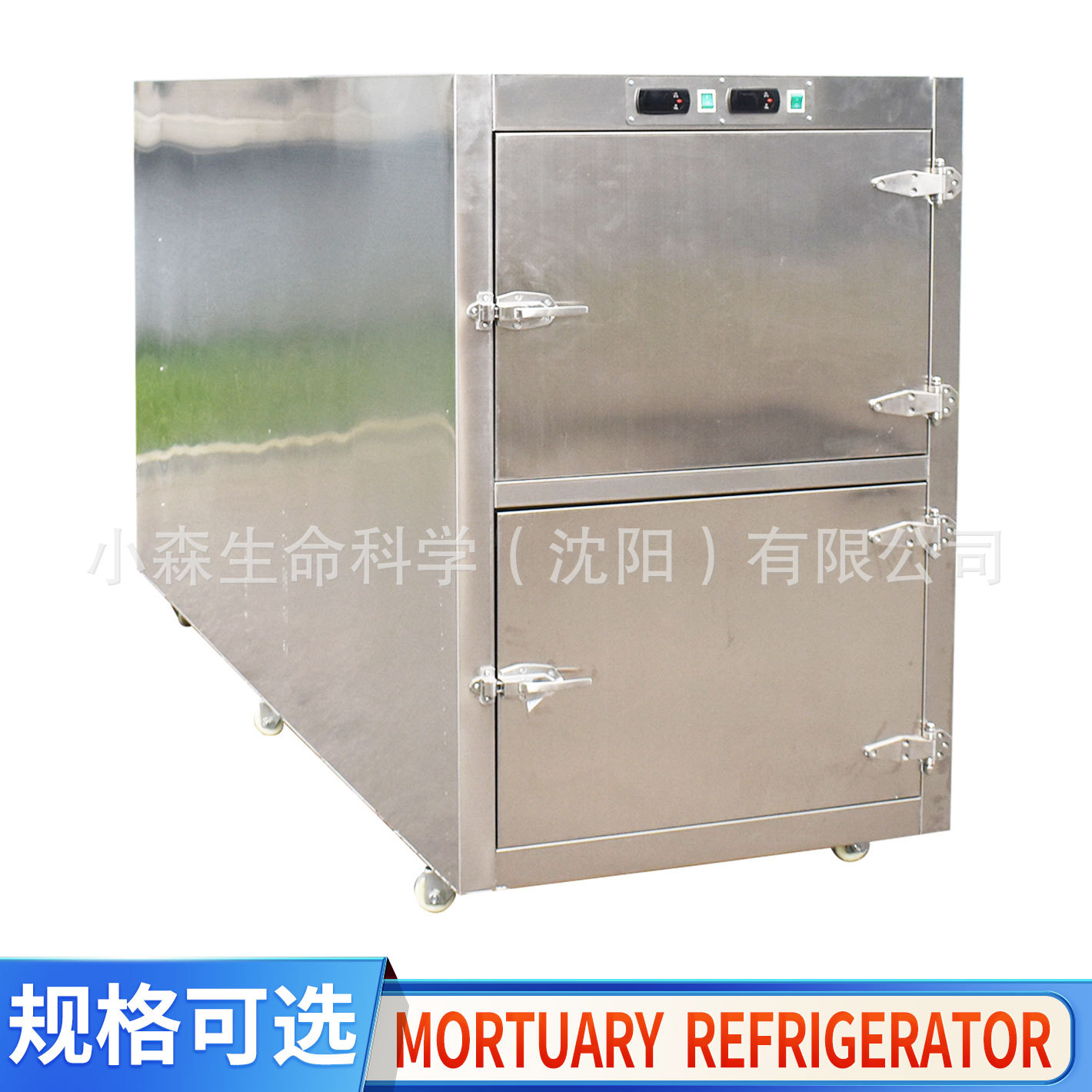 Morgue Freezer双层太平柜殡仪馆遗体防腐冷冻2具现货尸体冷藏箱
