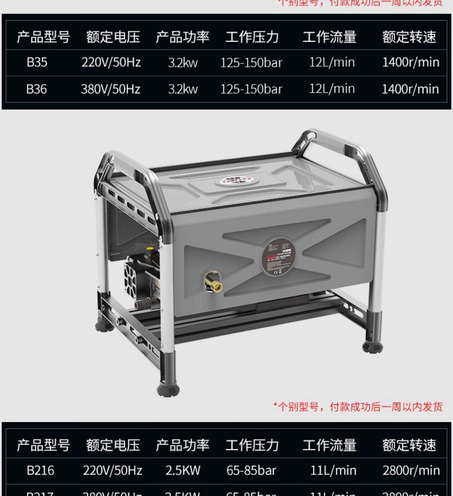 Jepus High-Pressure Cleaning Machine, Commercial Car Washing Machine, Car Washing Water Gun, High-Pressure Car Washing Pump, Floor Cleaning Machine, Industrial Cleaning