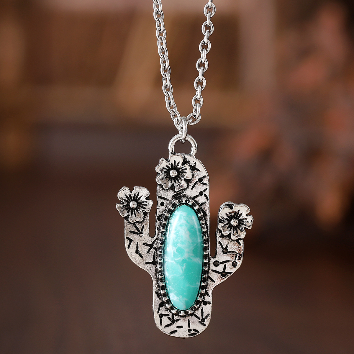 retro turquoise stone inlay