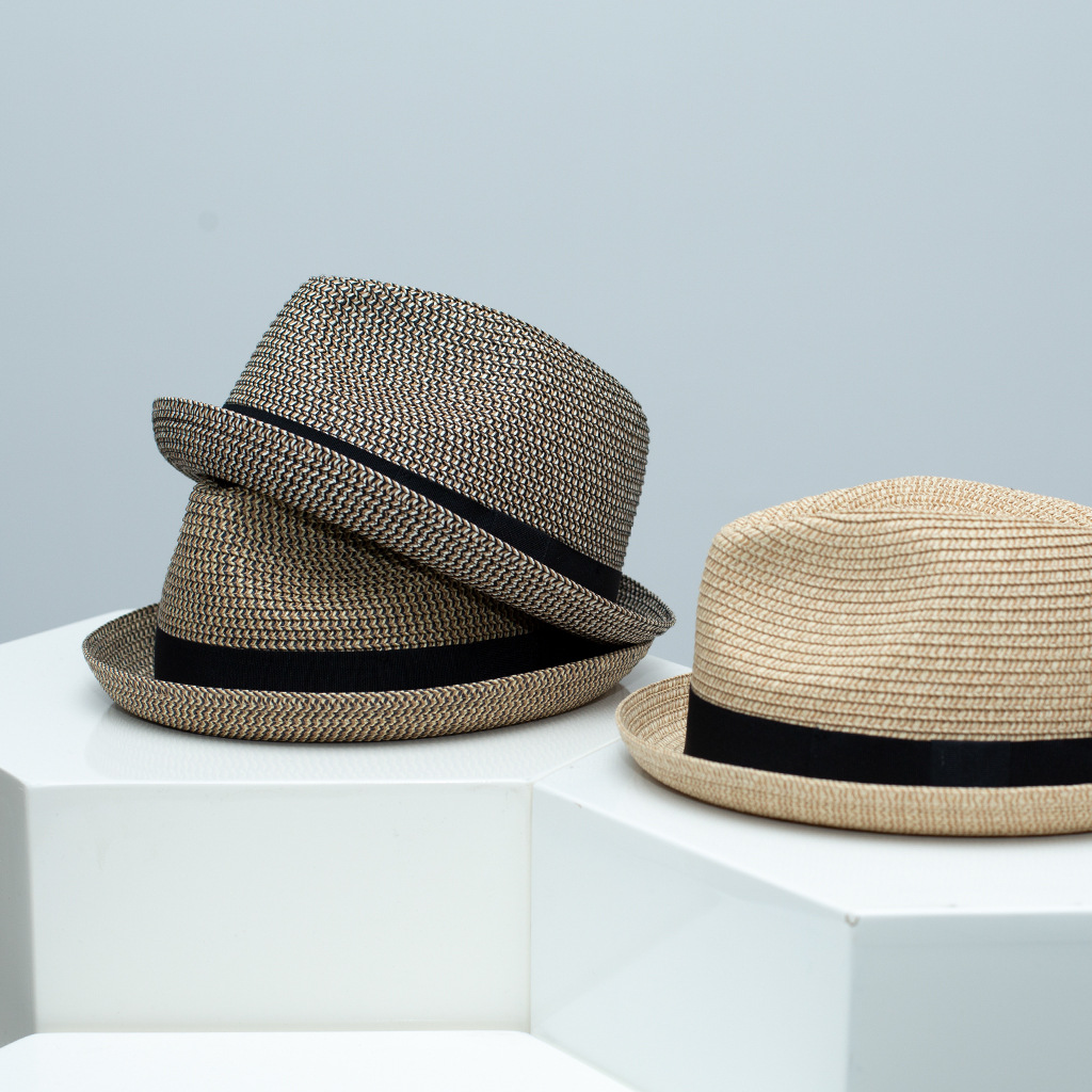 Vintage Sun Hat 2026 Outdoor UV-Protective Handmade Straw Hat For Men, Protection Sun Hat, Lightweight And Foldable_voghion.com