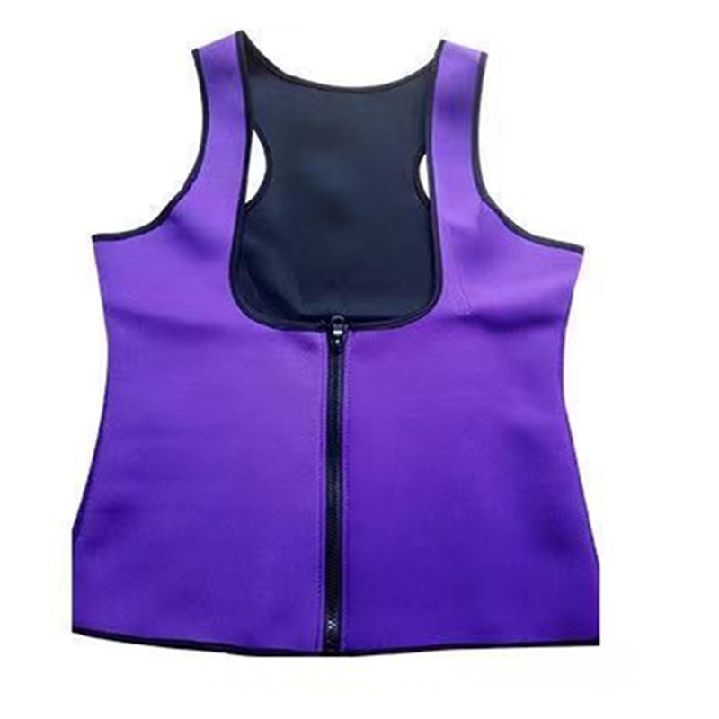 Corsé deportivo para mujer con cremallera, chaleco de neopreno reductivo para entrenamiento y yoga