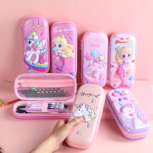 卡通文具盒可爱儿童学生男孩女孩文具袋大容量铅笔盒立体笔袋批发