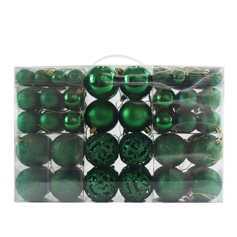 Ventas Directas de fábrica 3/4/6cm100pcs BOLA DE Navidad caja de regalo traje de galvanoplastia Bola de plástico hueco decoración de la Navidad