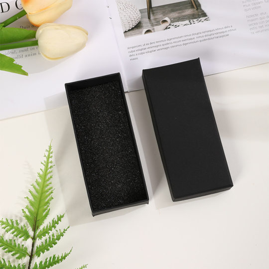 High-grade key chain gift box rectangular car key gift box manufacturers black heaven and earth cover Carton spot