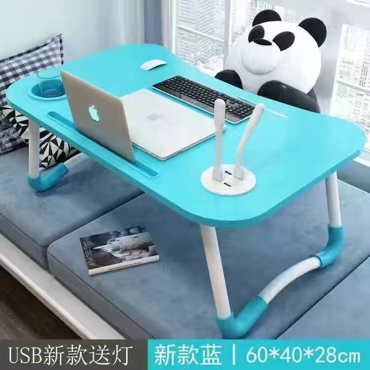 Escritorio de cama plegable mesa de computadora dormitorio dormitorio dormitorio estudio casero pequeña mesa de madera sólida