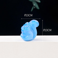 Natural Crystal Squirrel Carving, Crystal Raw Stone DIY Mineral Mark Science Popular Ornament Pendant Crystal Craft Wholesale