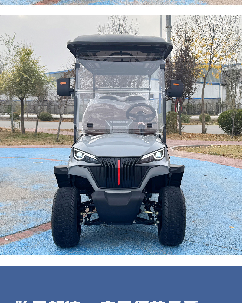 Electric Golf Carts, Four-Wheel Sightseeing Vehicles for Tourist Areas, Direct from the Factory, Customizable for Export