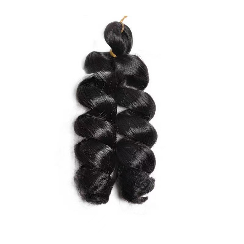 Fábrica directa de 12 pulgadas French Loose Curl Crochet Hair nuevo estilo de cabello de crochet africano