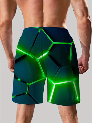 Summer Beach Shorts Men Quick-drying 3D Digital Printing Outdoor Casual Shorts Versatile