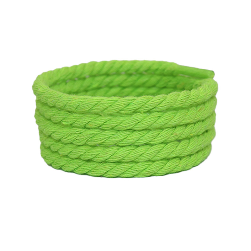 Cordón de lino de seda de seda de seda de seda para la Fuerza Aérea AF1 algodón de poliéster fino 0.5cm lindo cordón redondo de color sólido accesorios de cordón