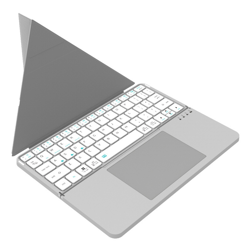 Teclado plegable táctil de cuero nuevo teclado de oficina plegable portátil multifuncional venta directa